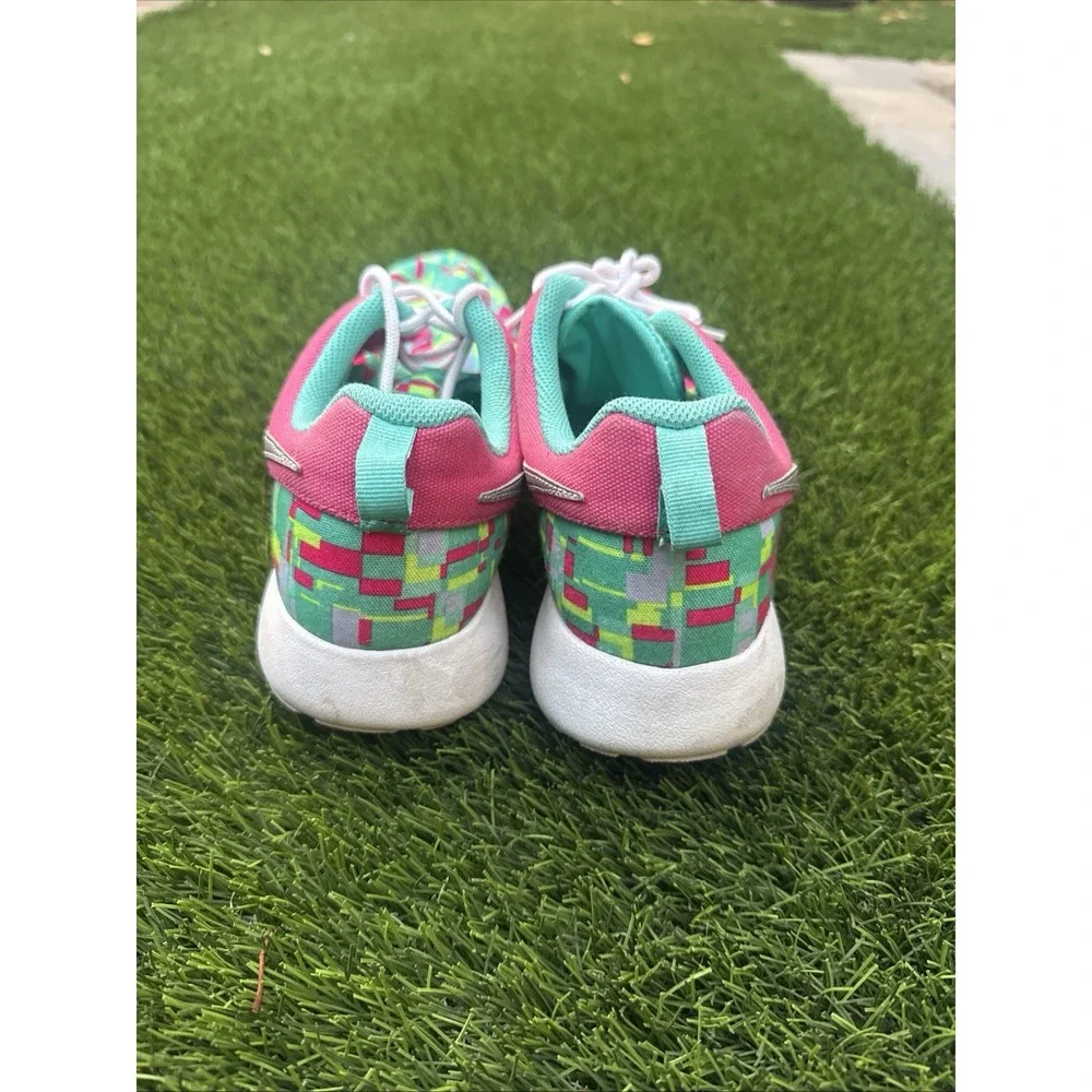 Nike Rosherun Print (GS) 677784 601 Casual Running Sneakers 7Y